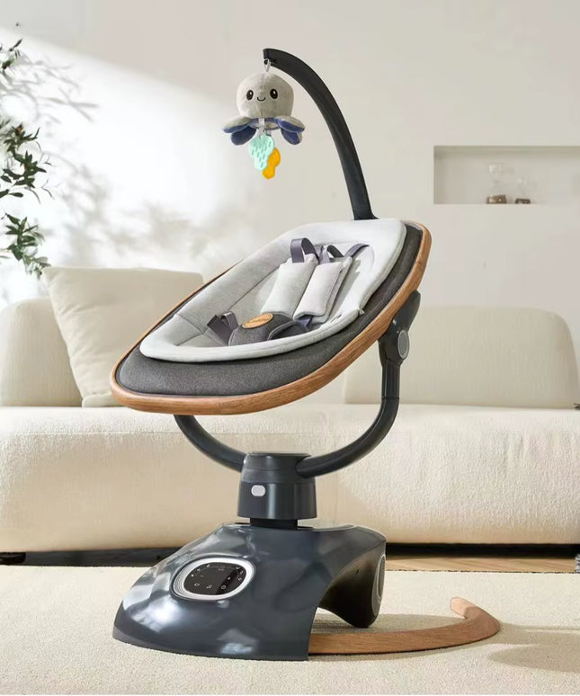 Kidilo Baby Rocking Chair & Cradle Newborn Electric Foldable Plastic with Music Soothing