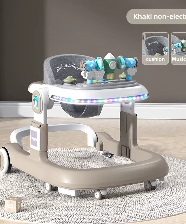 Baby Activity Walker with Rocket Shape Front Toys