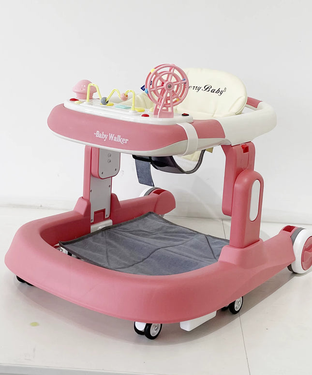 Baby Activity Walker with Roller Coaster Shape Front Toys