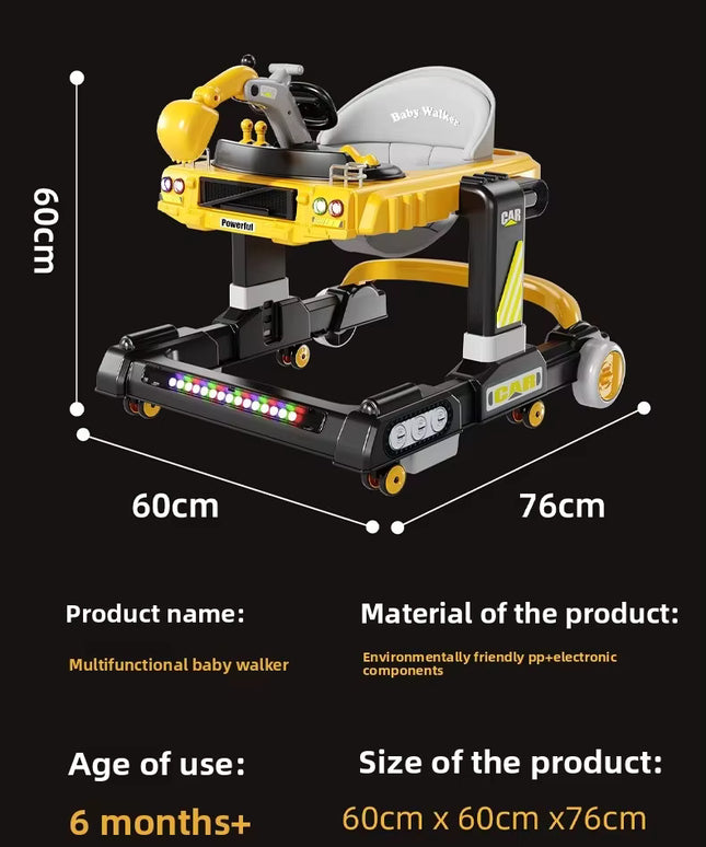 Baby Activity Walker with Construction Front Toys